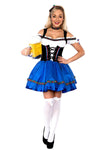 Premium Ladies Oktoberfest Beer Maid Wench German Bavarian Heidi Fancy Dress Costume