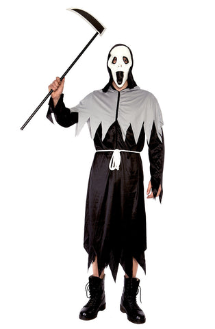 Premium Men's Deluxe Grim Reaper Halloween Costume