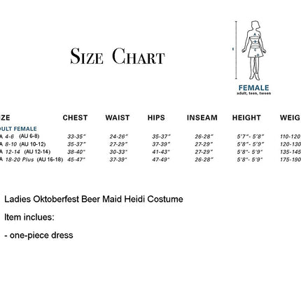 The Jana: Ladies Oktoberfest Beer Maid Costume