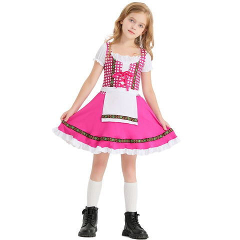 PREMIER Pink Oktoberfest Beer Maid Costume for Kids