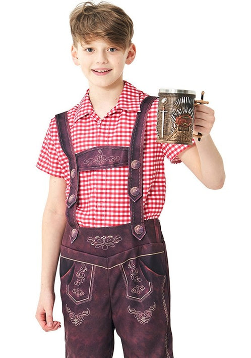 The Lads: Premium Boys Lederhosen Oktoberfest Costume