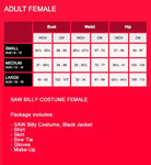 Premium Female Saw Billy Costume