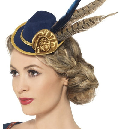 Premium Adult Ladies Authentic Bavarian Oktoberfest Mini Hat Oktoberfest Smiffys Fancy Dress Accessories