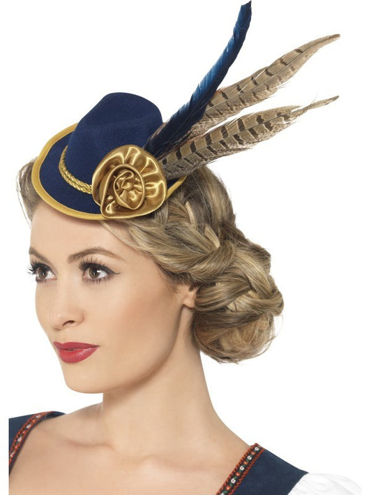 Premium Adult Ladies Authentic Bavarian Oktoberfest Mini Hat Oktoberfest Smiffys Fancy Dress Accessories