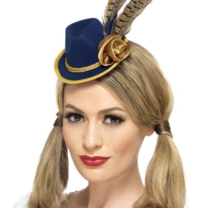 Premium Adult Ladies Authentic Bavarian Oktoberfest Mini Hat Oktoberfest Smiffys Fancy Dress Accessories