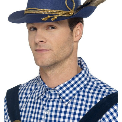 THE FEATHER HAT: Mens Premium Oktoberfest Hat with Feathers