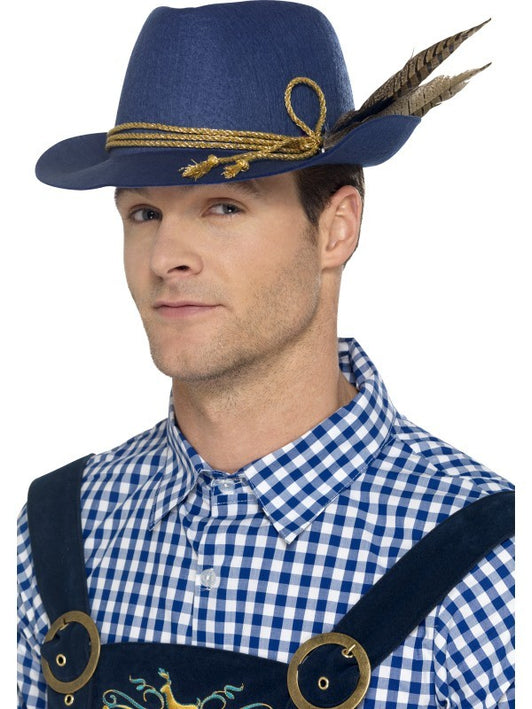 THE FEATHER HAT: Mens Premium Oktoberfest Hat with Feathers