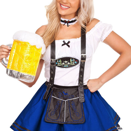 The Saskia (Blue) Oktoberfest Beer Maid Costume