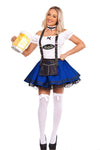 The Saskia (Blue) Premium Oktoberfest Beer Maid Costume Blue