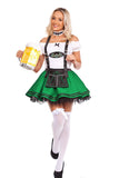 The Saskia (Green) Premium Oktoberfest Beer Maid Costume Green