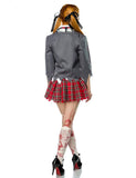 Premium Bloody Zombie School Girl Dress for Women's Halloween