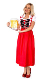 Premium Ladies Beer Maid Wench Costume Oktoberfest Gretchen German Fancy Dress Halloween