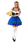 Premium Ladies Oktoberfest Beer Maid Wench German Bavarian Heidi Fancy Dress Costume