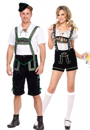 Oktoberfest Bavarian Couples Matching Costumes