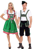 Premium Oktoberfest Green Vintage Couple Costumes