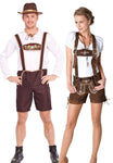 PREMIUM Couples Oktoberfest Beer Maid Bavarian Lederhosen Costume