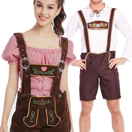 Premium Couples Matching Lederhosen Costume
