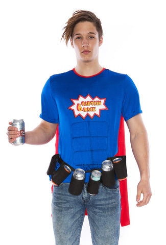 Premium Mens Oktoberfest Super Six-Pack Beer Costume