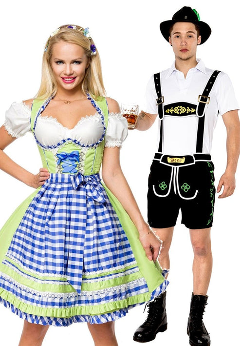 Premium Couple Lederhosen & Dirndl Oktoberfest Costume