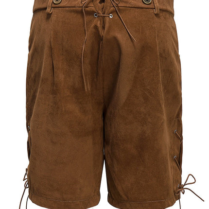 The Hans (Brown): Mens Brown Lederhosen Oktoberfest Costume