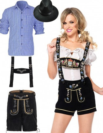 Oktoberfest Girls and Guys Couple Costumes