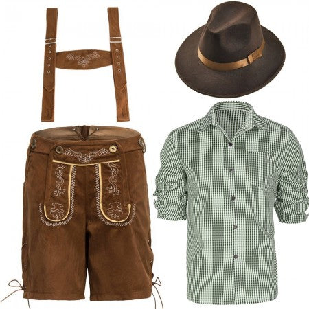 Oktoberfest Premium Lederhosen Couple Costumes