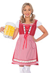 Premium Ladies Oktoberfest Beer Maid Fancy Dress Costume