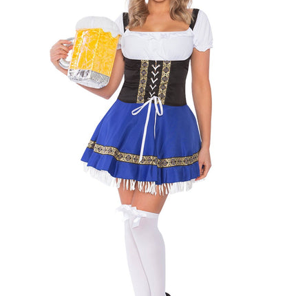 The Blue Rita: Premium Ladies Oktoberfest Beer Maid Costume