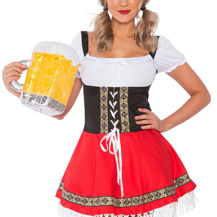 The Red Rita: Premium Ladies Oktoberfest Beer Maid Costume