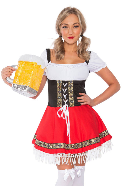 The Red Rita: Premium Ladies Oktoberfest Beer Maid Costume