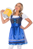 Premium Ladies Beer Maid Oktoberfest Bavarian Wench German Heidi Fancy Dress Costume