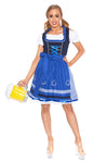 Premium Ladies Beer Maid Oktoberfest Bavarian Wench German Heidi Fancy Dress Costume
