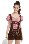 Premium Ladies Oktoberfest German Bavarian Beer Maid Vintage Costume Lederhosen