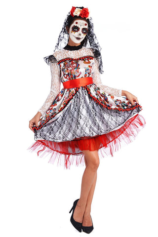 Premium Day of the Dead Halloween costume for women