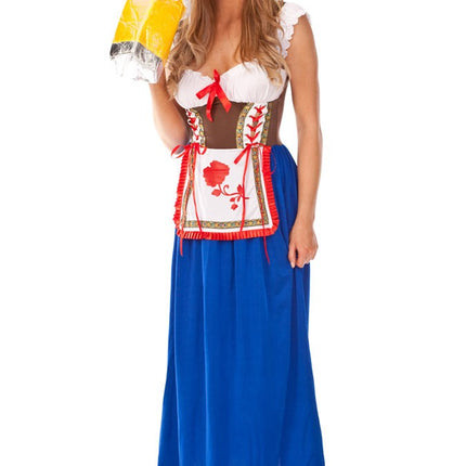 Ladies Long Dress Dirndl Oktoberfest Costume