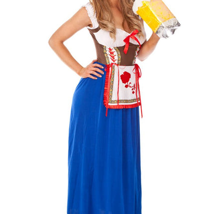 Ladies Long Dress Dirndl Oktoberfest Costume