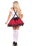 The Saskia (Red) Premium Oktoberfest Beer Maid Costume