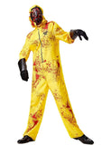 Premium Canary Yellow Adult Biohazard Hooded Jumpsuit