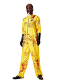 Premium Canary Yellow Adult Biohazard Hooded Jumpsuit