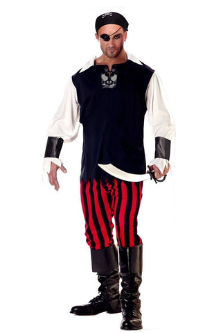 Premium Male Pirate Buccaneer Halloween costume