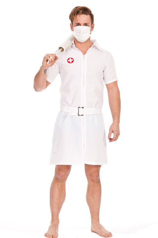Premium Adult Male Twisted Joker Nurse Costume
