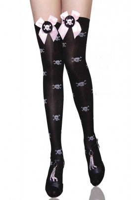 Black & Pink Thigh Stocking (One-Size Fits All)